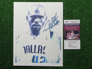 JERRY STACKHOUSE DALLAS MAVERICKS SIGNED 8.5x11 PHOTO JSA COA - Picture 1 of 4