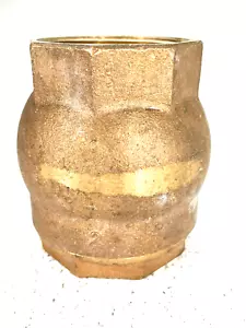 Bronze In-Line Silent Check Valve 2" NPT Thread Ends, PTFE Disc, 250-psi WOG - Picture 1 of 7