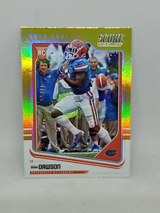 2018 Score Rookies Gold Zone #419 Duke Dawson /50 RC - Picture 1 of 2