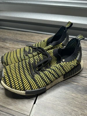 Adidas NMD R1 STLT PK мужской размер 13 желтый черный Athletic туфли кроссовки AQ0934 - Изображение 1 из 4