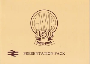 GB 1985 150 aniversario de GWR paquete de presentación sello de carta ferroviaria MS MNH - Imagen 1 de 4