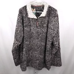 True Grit Men's 1/4 Zip Frosty Tribal Cord Pullover Sage Size XXL - Picture 1 of 6