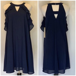 Doe & Rae NWT Sample Navy Blue Mini Dress Size Small - Picture 1 of 11