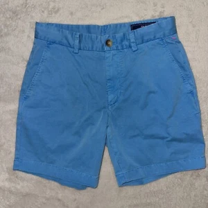 "Pantalones cortos Vineyard Vines Breaker para hombre talla 28 azul frente plano chino preppy 7""" - Imagen 1 de 7