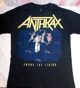 Anthrax Among The Living / Follow Me or Die 2011 Hanes Metal T Shirt Mens Size M - Picture 1 of 13