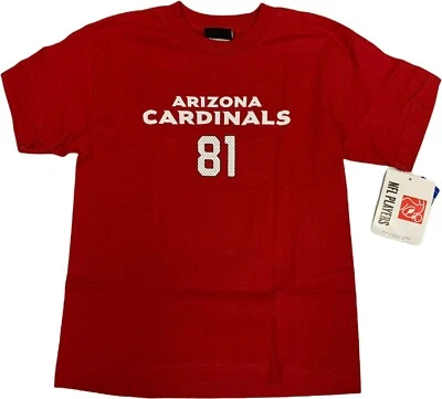 NFL 锐步亚利桑那红雀队 Anquan Boldin #81 男孩 T 恤中号 — 第 1/2 张图片