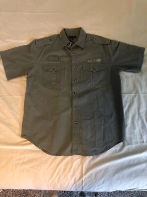 Camisa KAYJET Para Hombres L Verde Safari Ropa Manga Corta Senderismo Aire Libre Activo Foto 1 de 4