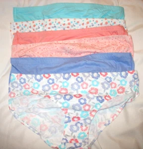 HANES - NEW - GIRL'S SIZE 14 - 5 PACK - 100% COTTON BIKINI PANTIES - Picture 1 of 2