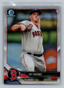 2018 Bowman Chrome Jay Groome /499 silver refractor #BCP212 Red Sox - Picture 1 of 2