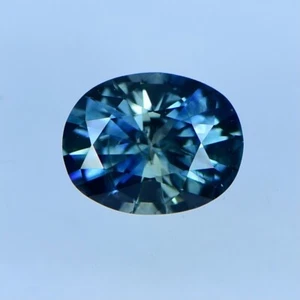 1.04ct Natural Unheated Sapphire, Custom Cut, 7.24 x 5.71mm, See Video - Picture 1 of 3