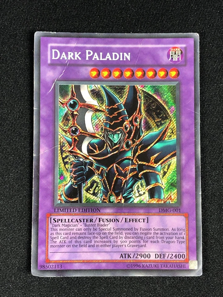 YUGIOH DARK PALADIN DMG-001 SECRET HP/ CREASES - Image 1 of 1