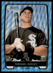 2012 Bowman Chrome Prospects Blue Wave Refractors #BCP127 Michael Earley 