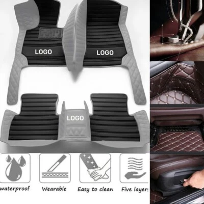 For Infiniti M35 M37 M45 M56 Car Floor Liners Mats Waterproof Custom Front Rear - Image 1 of 4