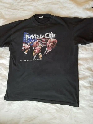 Vintage 1997 Motley Crue Generation Swine Album Promo Tee Shirt Cronies XL Y2K - Image 1 of 4
