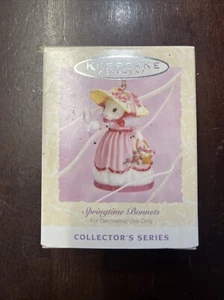 1994 Easter Collection Hallmark Keepsake Ornament Springtime Bonnets # 2 Pink - Picture 1 of 4