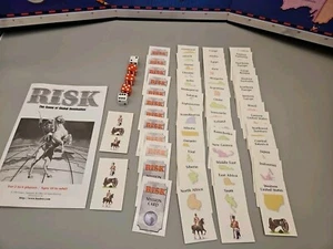 1999 Risk Game Replacement Parts Cards Dice Instructions Lot of 62 - Picture 1 of 5