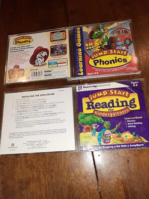 JumpStart Phonics & JumpStart Reading for Kindergartners (Ages 4-6) PC CD-Roms - Image 1 of 2