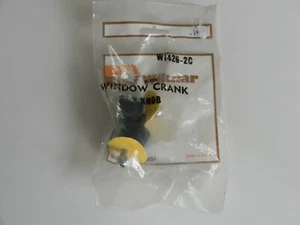 AUTO WILMAR WINDOW CRANK KNOB W1426-2C BLACK NEW SEALED PACK OF 2 - Picture 1 of 1