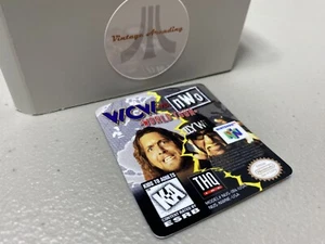 WCW vs. NWO World Tour (N64 Nintendo) Replacement Label - Picture 1 of 1