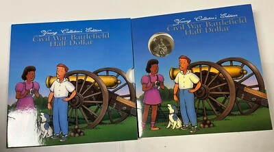 1995 S Civil War Battlefield Clad Half Dollar Coin US Mint Young Collector Set - Image 1 of 4