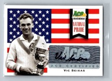 2013 Ace Authentic Grand Slam National Pride Vic Seixas AUTO #NP-VS1 USA