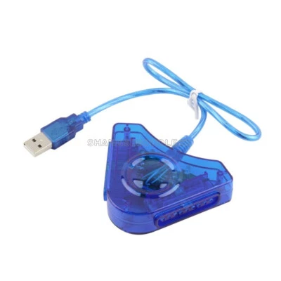 MARKENLOS Adaptador convertidor USB controlador de juego Joypad a PC para PS2 Playstation 2 F2