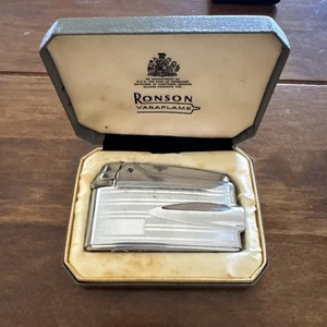 Vintage Retro Metal cigarette lighter 50s 60s 70s untested Ronson , FREE UK P&P - Picture 1 of 14
