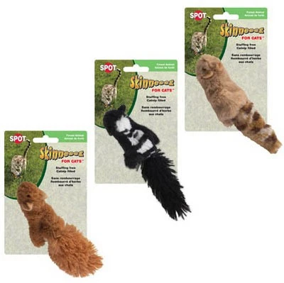 Skinneeez Plush Forest Animal Cat Toy with Catnip, Assorted - 2680 - Image 1 of 1