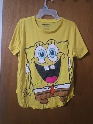 Camiseta de algodón amarillo Nickelodeon Bob Esponja - Mujer XXL Foto 1 de 4