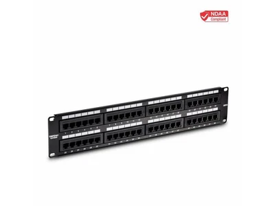 TRENDnet 48-Port Cat6 Unshielded Patch Panel, Wallmount Or Rackmount, Compatible - Image 1 of 4