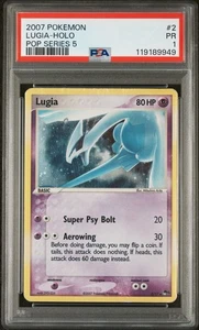 Pokemon Lugia 2/17 PSA 1 Pop Series 5 Holo 2007 - Picture 1 of 5