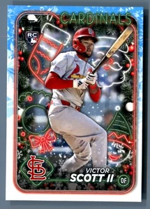 2024 Topps Holiday - Victor Scott II RC Base #H105 St. Louis Cardinals - Picture 1 of 1