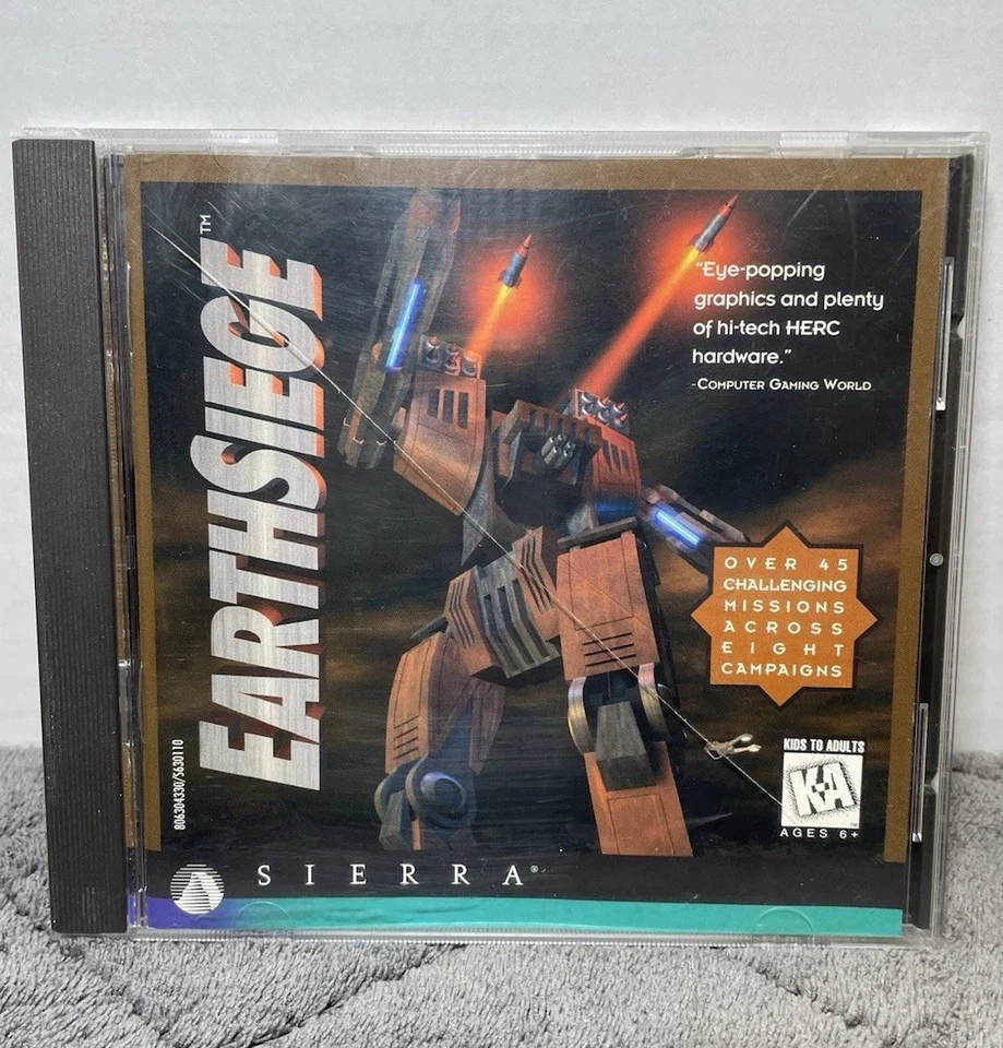 EarthSiege MetalTech PC CD Rom Video Game Win/DOS Dynamix Sierra 1994 Complete - Image 1 of 4