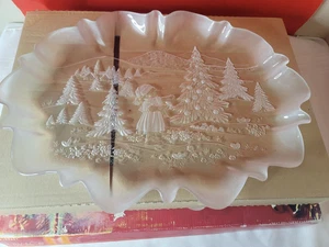 Mikasa Platter "Christmas Story" Large Oval Canape New in Box - Picture 1 of 5