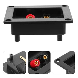 2 Pezzi Scatola di Giunzione Subwoofer Terminale Coppa Quadrata Altoparlante Cavo Connettori - Foto 1 di 12