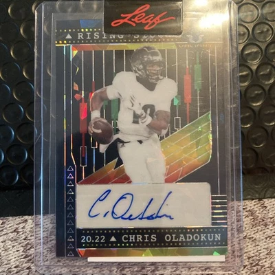 2022 Leaf Valiant Chris Oladokun  (AU, RC) 1/1 Black - Image 1 of 2