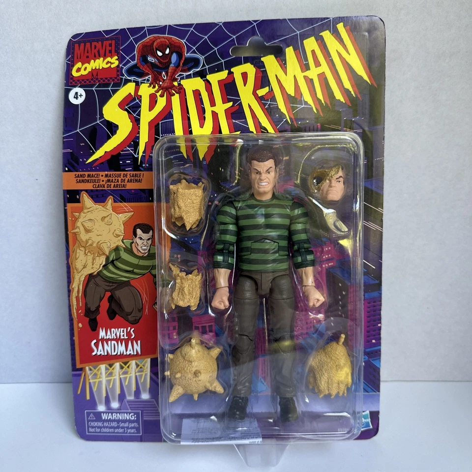 Boneco de ação HASBRO MARVEL LEGENDS SPIDER-MAN RETRÔ 6" MARVEL'S SANDMAN - Imagem 1 de 2