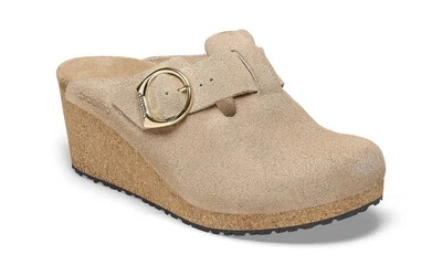 Birkenstock Papillio Womens Fanny Ring Buckle Suede Warm Sand 38 (US 7-7.5) - Image 1 of 3