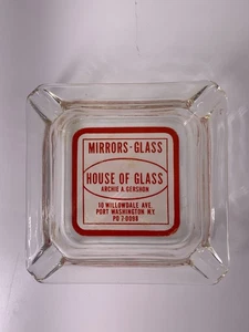 Vintage Ashtray Archie A. Gershon House of Glass, Port Washington, NY - Picture 1 of 5