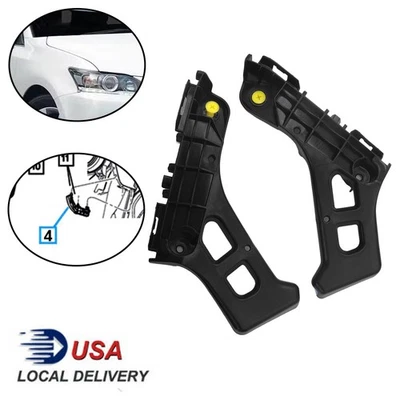 2 For 2011-2017 Lexus CT200h Front Right Left Bumper Brackets Support Retainer Foto 1 de 4
