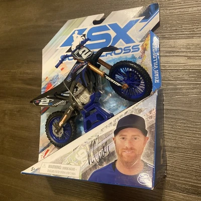 SX Supercross Ryan Villopoto Motorcycle, True Metal 1:10 Scale box has damage - Image 1 of 4