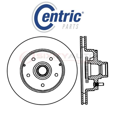 Centric C-TEK Disc Brake Rotor for 1994-1996 Chevrolet Impala 5.7L V8 - Kit fg Foto 1 de 4