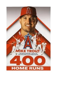 Mike Trout 400 Homerun Commemorative Poster 09/24/2025 Giveaway LA Angels - Picture 1 of 1