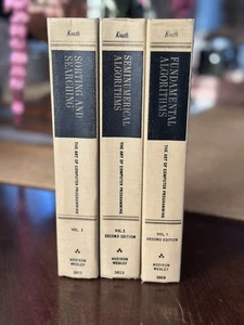The Art of Computer Programming - 3 Volume Set - Donald E Knuth 2nd Ed 1973 - Picture 1 of 6