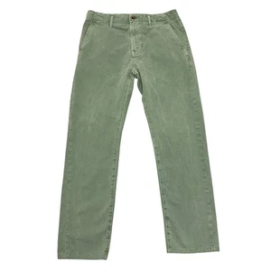 Levi's XX Chino Trousers Green Mens 32W 29L Standard Taper Fit 100% Cotton - Picture 1 of 12