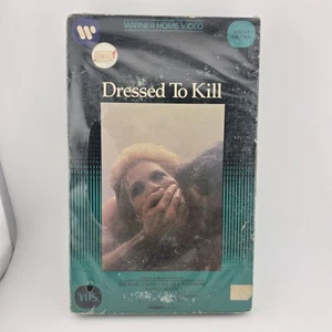 Dressed to Kill VHS 1981 - Big Box - VTG Reseal - Uncensored Version Horror - Picture 1 of 8