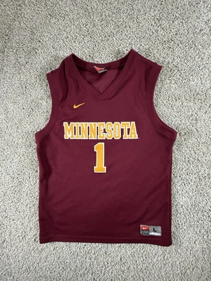 Camiseta deportiva de baloncesto universitaria Minnesota Golden Gophers Nike NCAA #1 juvenil grande L Foto 1 de 4