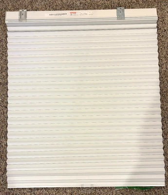 Bali White Cordless Accordian Pull Down Pleated Window Blind Shade 26x34 - Image 1 of 3