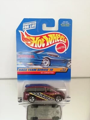 Hot Wheels 1997 Dodge Caravan sous blister très rare erreur d'usine !!! - Photo 1/3