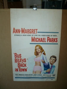 BUS RILEY'S BACK IN TOWN, orig flache Fensterkarte [Ann- Margret] - 1965 - Bild 1 von 2